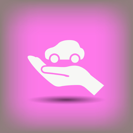 Pictograph of car. Vector concept illustration for design.のイラスト素材