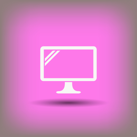 Pictograph of computer. Vector concept illustration for design.のイラスト素材