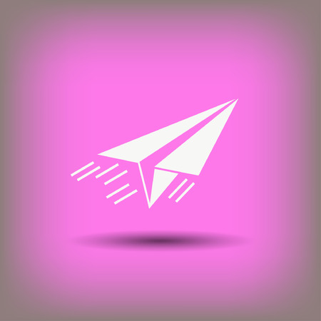 Pictograph of airplane. Vector concept illustration for design.のイラスト素材
