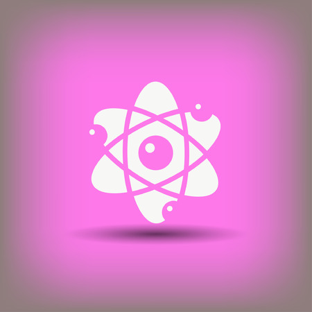 Pictograph of atom. Vector concept illustration for design.のイラスト素材