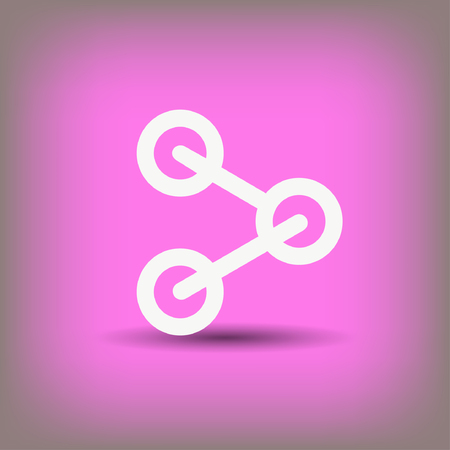 Pictograph of share. Vector concept illustration for design.のイラスト素材