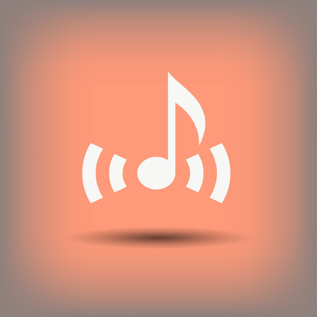 Pictograph of music note. Vector concept illustration for design. Eps 10のイラスト素材