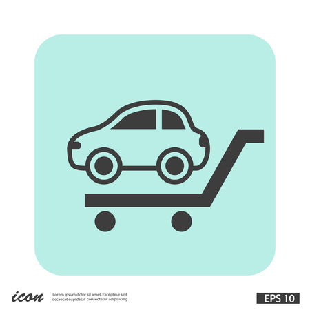 Pictograph of car. Vector concept illustration for design. Eps 10のイラスト素材