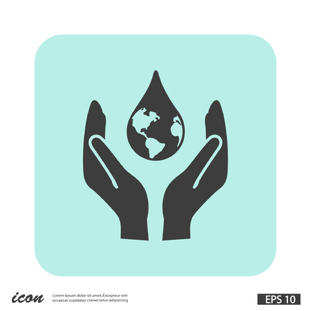 Pictograph of eco. Vector concept illustration for design. Eps 10のイラスト素材