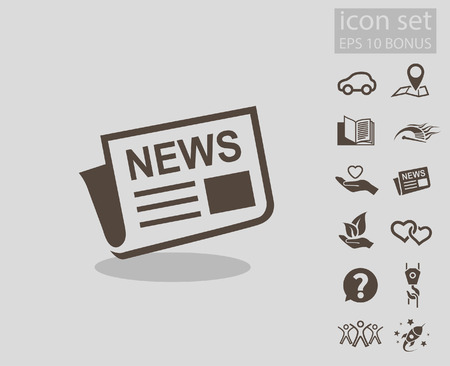 News icon. Vector concept illustration for design.のイラスト素材