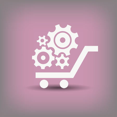 Pictograph of gear. Vector concept illustration for design.のイラスト素材