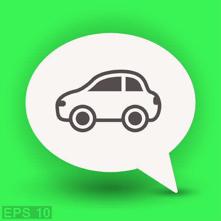 Pictograph of car. Vector concept illustration for design. Eps 10のイラスト素材