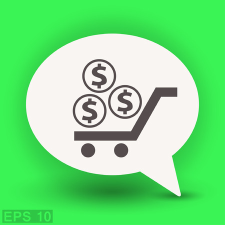 Pictograph of money. Vector concept illustration for design. Eps 10のイラスト素材