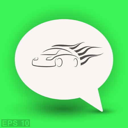 Pictograph of car. Vector concept illustration for design. Eps 10のイラスト素材