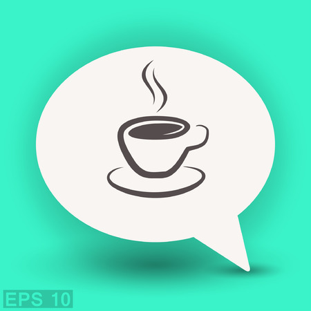 Pictograph of cup. Vector concept illustration for design. Eps 10のイラスト素材