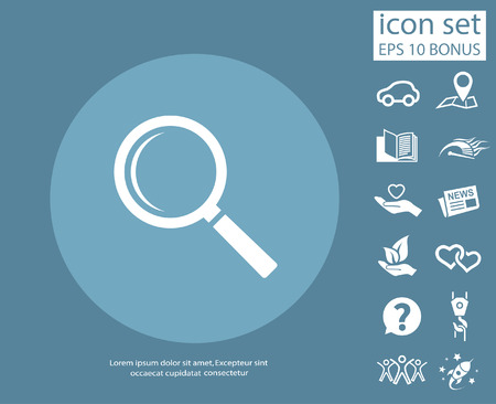 Pictograph of search. Vector concept illustration for design. Eps 10のイラスト素材