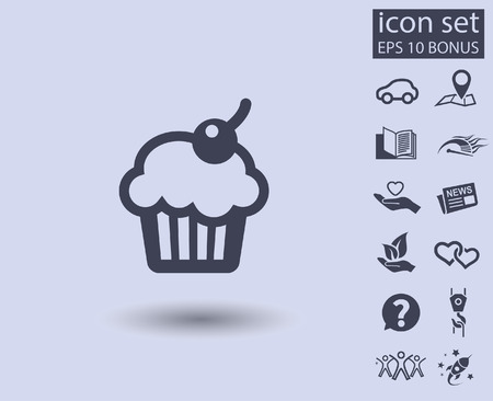 Pictograph of cake. Vector concept illustration for design.のイラスト素材