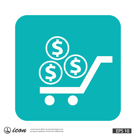 Pictograph of money. Vector concept illustration for design.のイラスト素材
