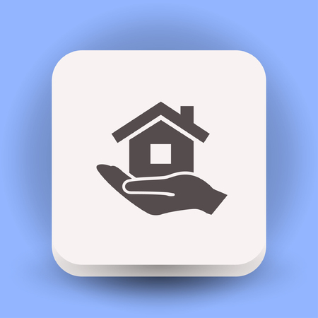 Pictograph of home. Vector concept illustration for design.のイラスト素材