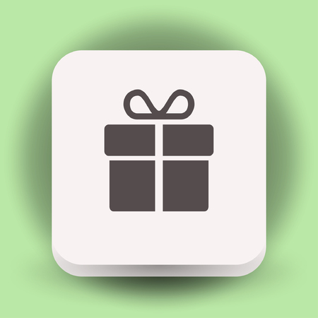 Pictograph of gift. Vector concept illustration for design.のイラスト素材