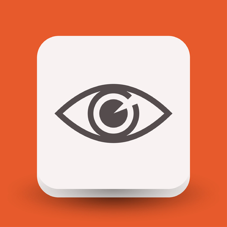 Pictograph of eye. Vector concept illustration for design.のイラスト素材