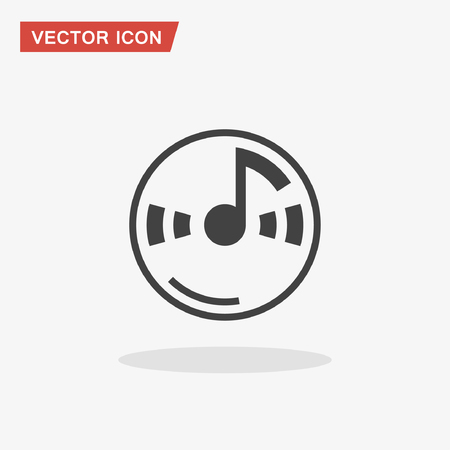 Pictograph of music note. Vector concept illustration for design. Eps 10のイラスト素材