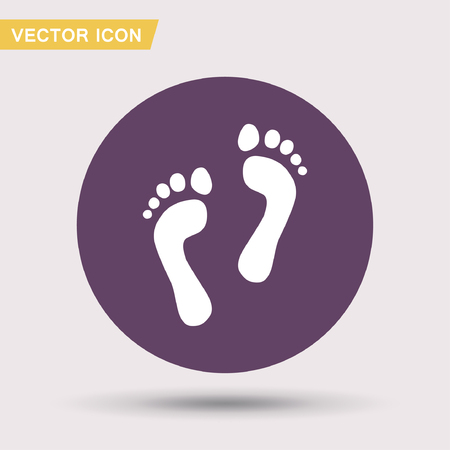 Pictograph of footprints. Vector concept illustration for design. Eps 10のイラスト素材