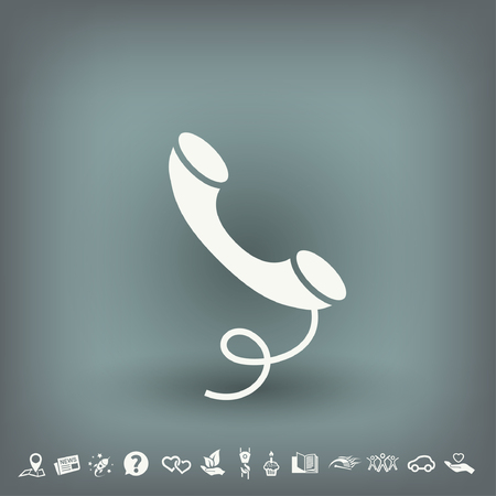 Pictograph of phone. Vector concept illustration for design. Eps 10のイラスト素材