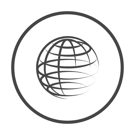 Pictograph of globe. Vector concept illustration for design. Eps 10のイラスト素材