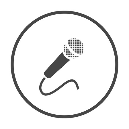 Microphone icon. Vector concept illustration for design. Eps 10のイラスト素材