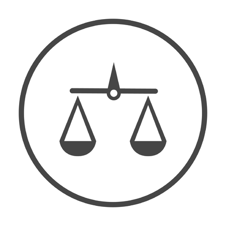 Pictograph of justice scales. Vector concept illustration for design. Eps 10のイラスト素材
