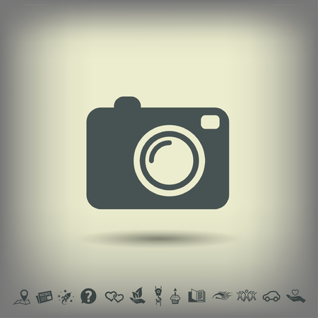 Pictograph of camera. Vector concept illustration for design. Eps 10のイラスト素材