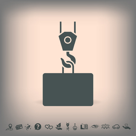 Pictograph of crane hookのイラスト素材