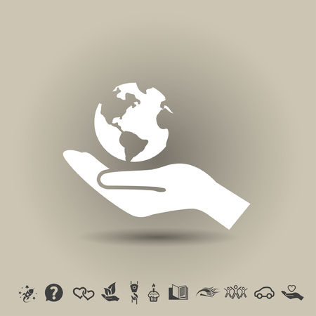 Pictograph of globeのイラスト素材