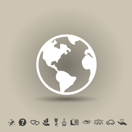 Pictograph of globeのイラスト素材