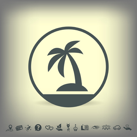 Pictograph of islandのイラスト素材