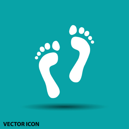 Pictograph of footprintsのイラスト素材