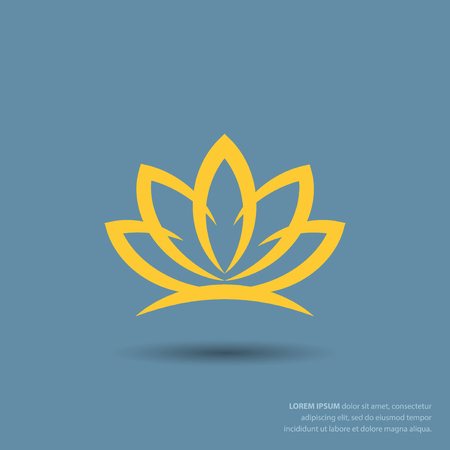 Pictograph of lotusのイラスト素材