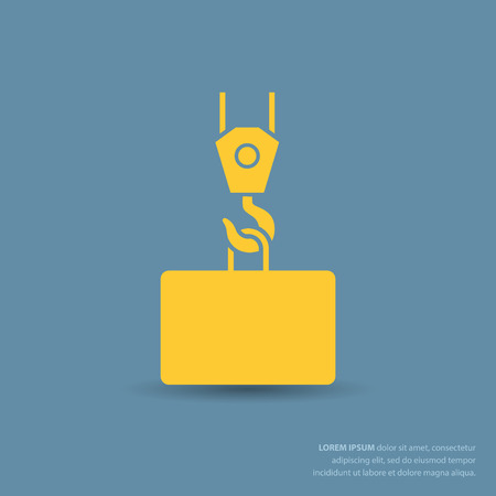 Pictograph of crane hookのイラスト素材