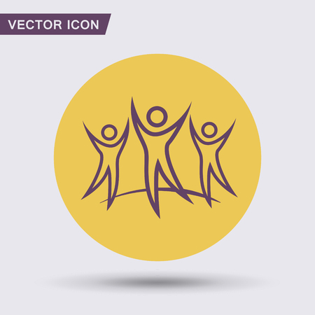 Pictograph of success teamのイラスト素材