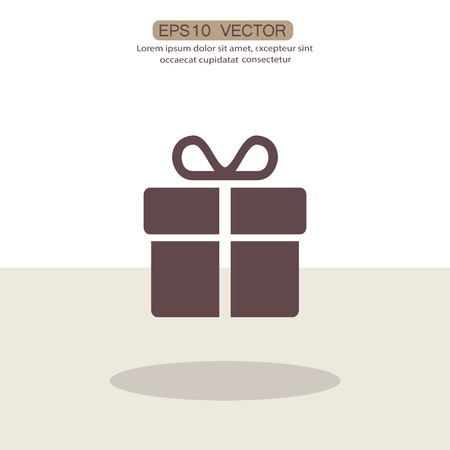 Pictograph of gift. Vector concept illustration for design. Eps 10のイラスト素材