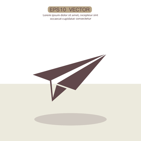 Pictograph of airplane. Vector concept illustration for design. Eps 10のイラスト素材