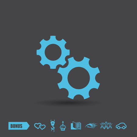 Pictograph of gear. Vector concept illustration for design. Eps 10のイラスト素材