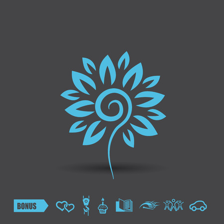 Pictograph of flowerのイラスト素材