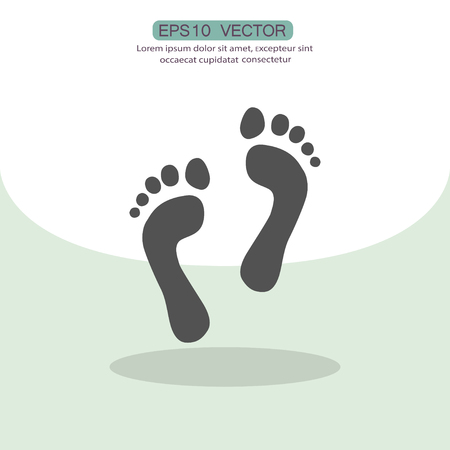 Pictograph of footprintsのイラスト素材