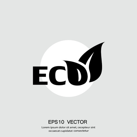 Pictograph of eco. Vector concept illustration for design. Eps 10のイラスト素材