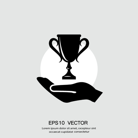 Pictograph of champions cup. Vector concept illustration for design. Eps 10のイラスト素材