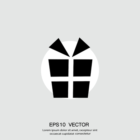 Pictograph of gift. Vector concept illustration for design. Eps 10のイラスト素材