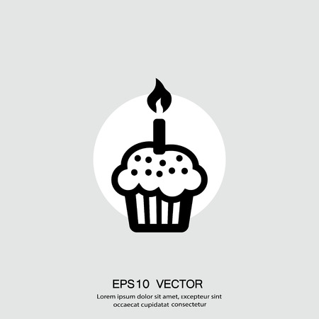 Pictograph of cake. Vector concept illustration for design. Eps 10のイラスト素材
