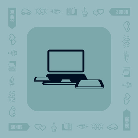 Pictograph of computerのイラスト素材