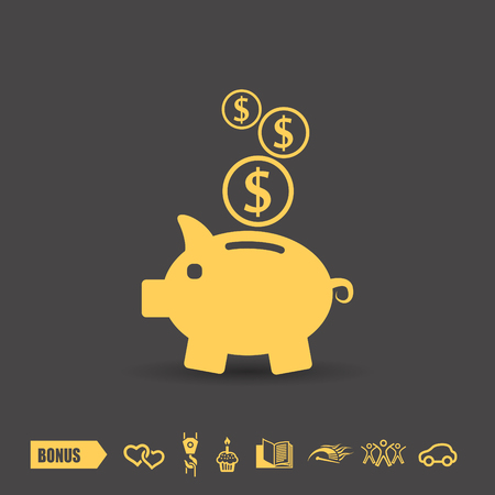 Pictograph of moneyboxのイラスト素材
