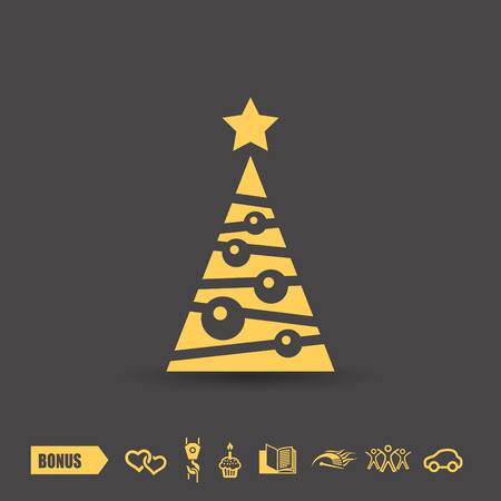 Pictograph of christmas treeのイラスト素材