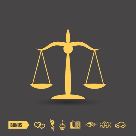 Pictograph of justice scalesのイラスト素材