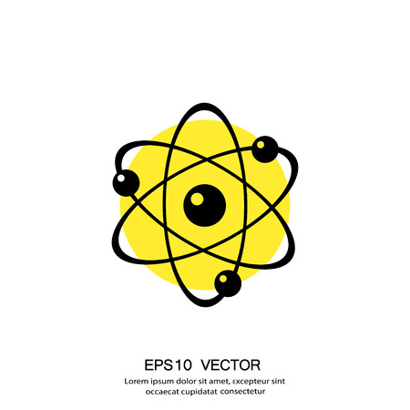 Pictograph of atom. Vector concept illustration for design. Eps 10のイラスト素材