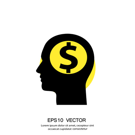 Pictograph of money. Vector concept illustration for design. Eps 10のイラスト素材